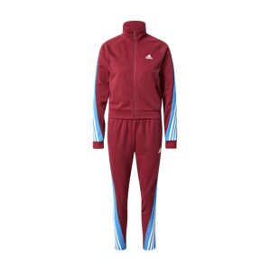 ADIDAS PERFORMANCE Tréningový komplet  burgundská / biela / modrozelená