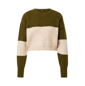 Trendyol Pullover 'Jumper'  kaki / krémová