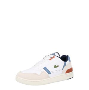 LACOSTE Sneaker 'T-CLIP'  biela / svetlooranžová / nebesky modrá / ružová