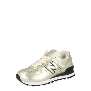 new balance Nízke tenisky  čierna / krémová / zlatá