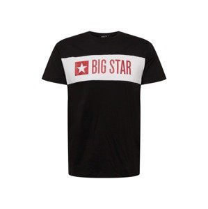 Big Star Tričko 'KANIMIR'  čierna / biela / červená
