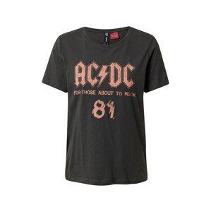 ONLY Tričko 'AC/DC LIFE TOUR'  tmavosivá / pastelovo ružová