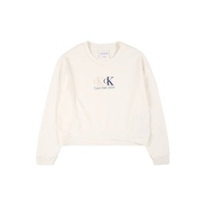 Calvin Klein Jeans Sweatshirt  béžová / modrá