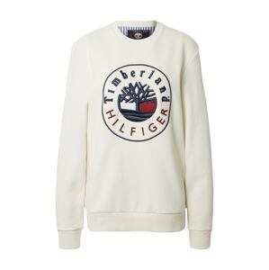 TOMMY HILFIGER Sweatshirt  biela / námornícka modrá / tmavočervená