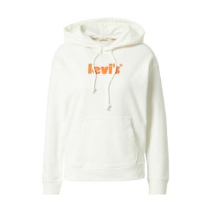 LEVI'S ® Mikina 'Graphic Standard Hoodie'  oranžová / biela