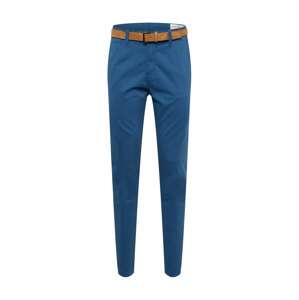 TOM TAILOR DENIM Chino nohavice  námornícka modrá / koňaková