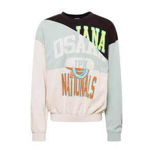 BDG Urban Outfitters Mikina  čierna / nefritová / tmavošedá / červená