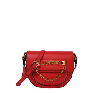 Love Moschino Taška cez rameno 'Leather Goods'  červená / zlatá