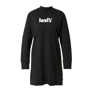LEVI'S ® Šaty 'LS Graphic Tee Knit Dres'  čierna / biela