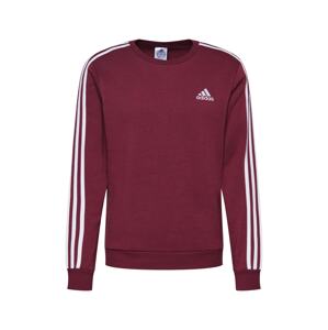 ADIDAS PERFORMANCE Športová mikina  biela / burgundská