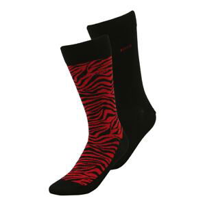 BOSS Black Ponožky  čierna / červená