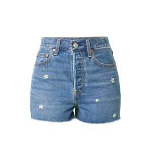 LEVI'S Džínsy 'RIBCAGE SHORT'  modrá denim / biela / zelená