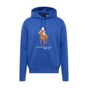 Polo Ralph Lauren Mikina  modrá / hnedá / biela / červená