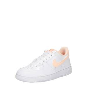 Nike Sportswear Tenisky 'Force 1'  biela / svetlooranžová