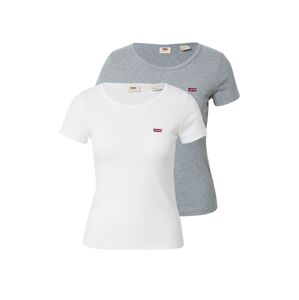 LEVI'S ® Tričko '2Pack Crewneck Tee'  sivá melírovaná / červená / biela