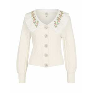 River Island Petite Strickjacke  krémová / ružová / zelená / žltá