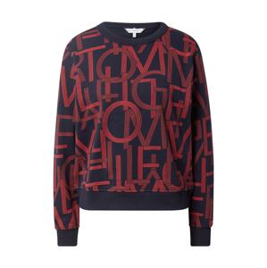 TOMMY HILFIGER Mikina 'SPELL OUT'  tmavomodrá / červená