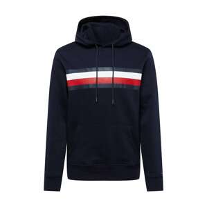 TOMMY HILFIGER Mikina  námornícka modrá / biela / červená / kobaltovomodrá