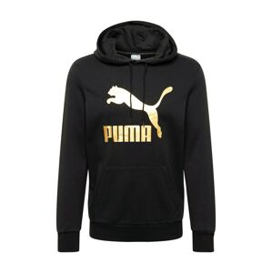 PUMA Mikina  čierna / zlatá