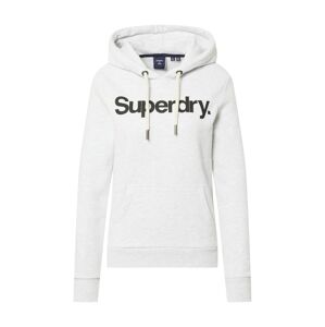 Superdry Mikina  čierna / biela melírovaná