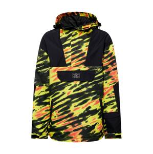 DC Shoes Outdoorová bunda  čierna / svetlooranžová / žltá