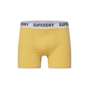 Superdry Boxerky  žltá / biela / námornícka modrá