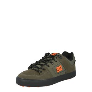 DC Shoes Nízke tenisky  olivová / oranžová / tmavozelená