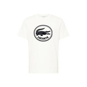 LACOSTE Tričko 'Sportswear'  čierna / biela