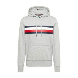 TOMMY HILFIGER Mikina  námornícka modrá / červená / biela / svetlosivá