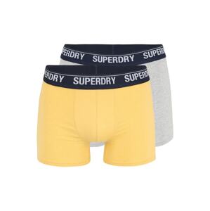 Superdry Boxerky  horčicová / sivá / čierna