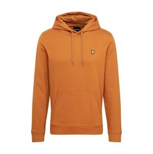 Lyle & Scott Mikina  tmavooranžová / čierna / žltá