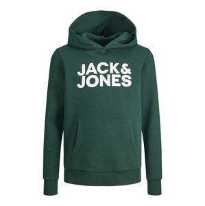 Jack & Jones Junior Mikina  jedľová / biela