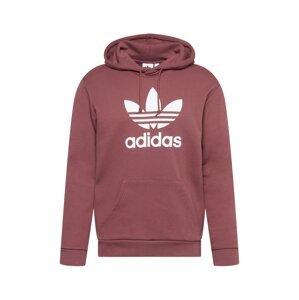 ADIDAS ORIGINALS Mikina  biela / vínovo červená