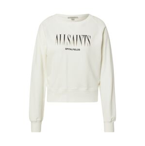 AllSaints Sweatshirt  biela ako vlna / čierna