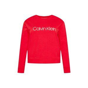 Calvin Klein Curve Mikina  červená / biela