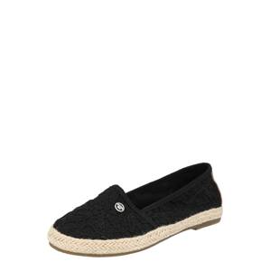 TOM TAILOR Espadrilky  tmelová / čierna