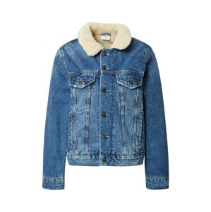 BDG Urban Outfitters Prechodná bunda  modrá denim / biela ako vlna