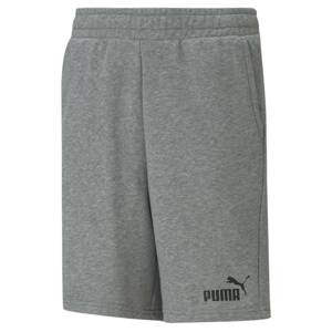 PUMA Nohavice  sivá melírovaná / čierna