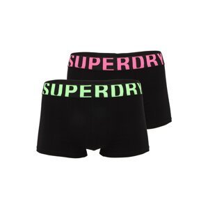 Superdry Boxerky  limetová / ružová / čierna