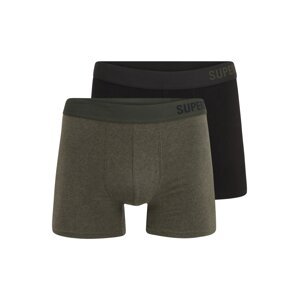 Superdry Boxerky  kaki / čierna