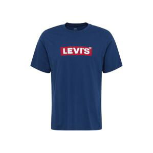 LEVI'S Tričko 'SS RELAXED FIT TEE BLUES'  tmavomodrá / červená / biela