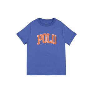 Polo Ralph Lauren Tričko  nebesky modrá / tmavooranžová / biela