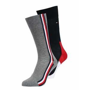 Tommy Hilfiger Underwear Ponožky  biela / námornícka modrá / červená / sivá