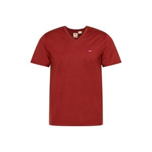 LEVI'S ® Tričko 'Original HM Vneck'  hrdzavohnedá