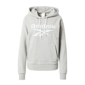 Reebok Sport Športová mikina  biela / svetlosivá