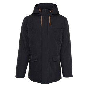 Threadbare Zimná bunda 'Prenton'  čierna / neónovo oranžová