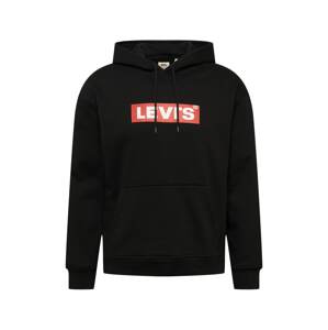 LEVI'S Mikina  čierna / biela / grenadínová