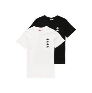 KAPPA Tričko 'JONG 2'  čierna / biela