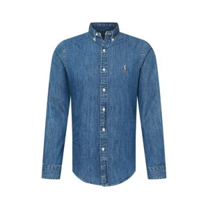 Polo Ralph Lauren Košeľa  modrá denim / koňaková / biela