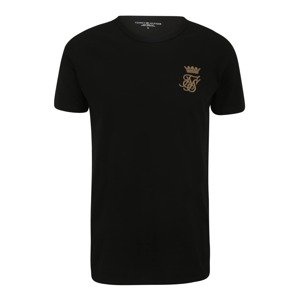 SikSilk Tričko 'Messi'  čierna / hnedá